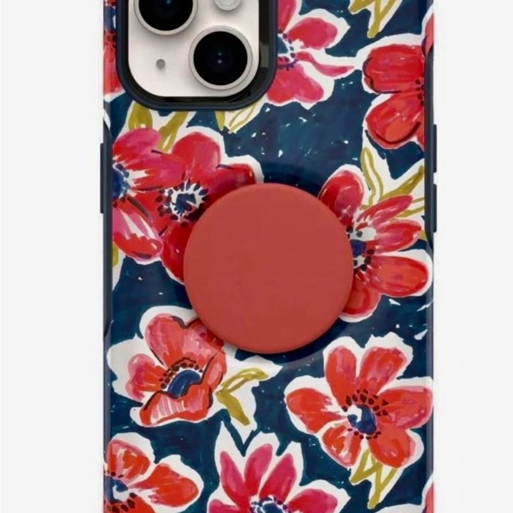 OtterBox Red and Blue Floral Phone Case